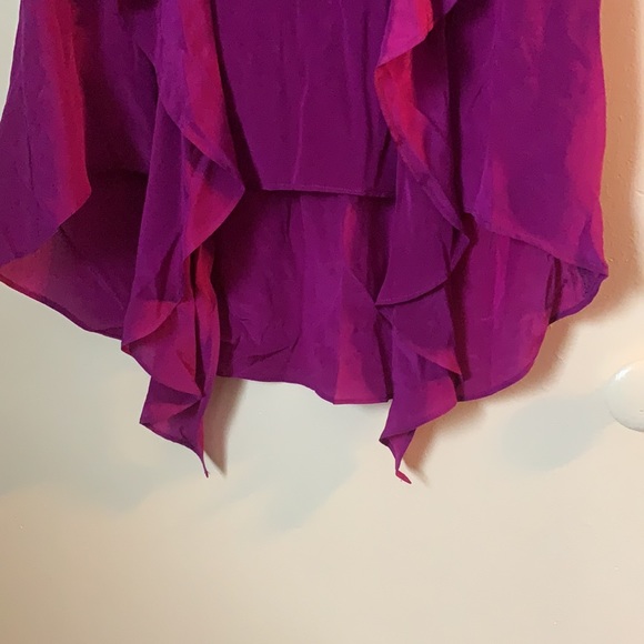 F21 Purple Ruffle HiLo Blouse - Picture 4 of 4